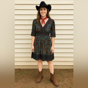 Betsey‎ Johnson Vintage Silk Tropical Dress Size 2